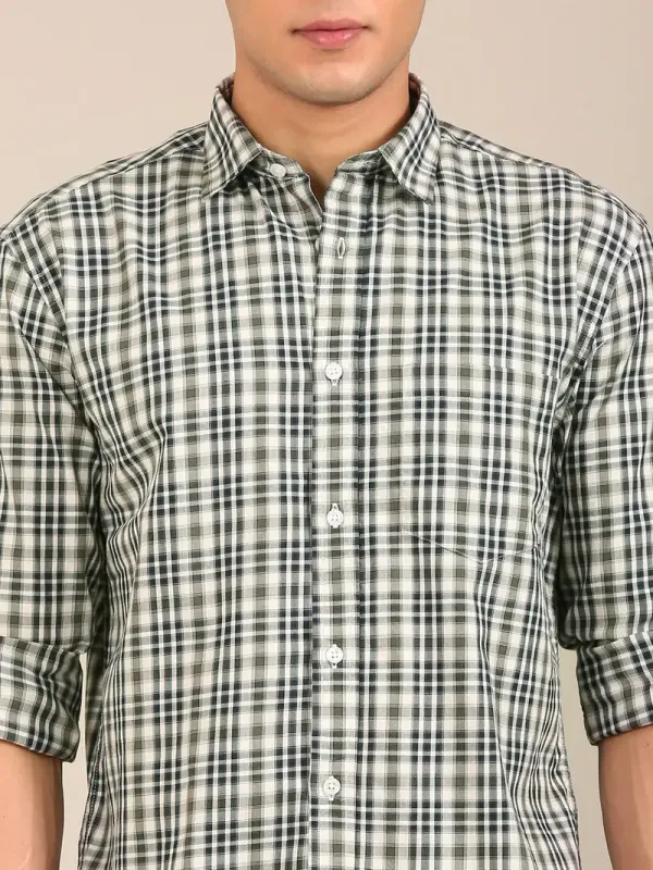 Men_S_Olive_Navy_Check_Slim_Fit_Cotton_Shirt