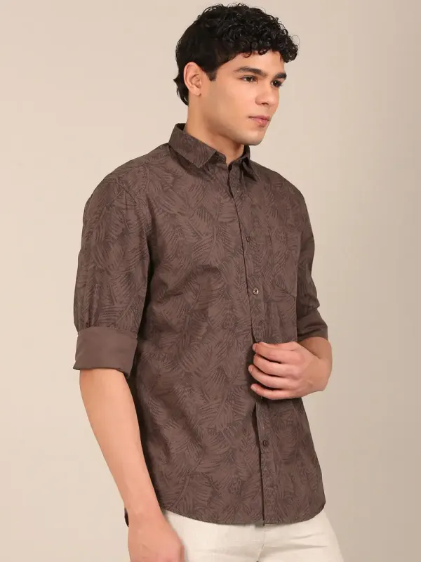 Men_S_Cocoa_Brown_Leaf_Print_Slim_Fit_Cotton_Shirt