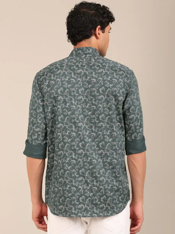 Men_S_Teal_Green_Botanical_Print_Slim_Fit_Cotton_Shirt