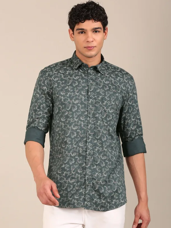 Men_S_Teal_Green_Botanical_Print_Slim_Fit_Cotton_Shirt
