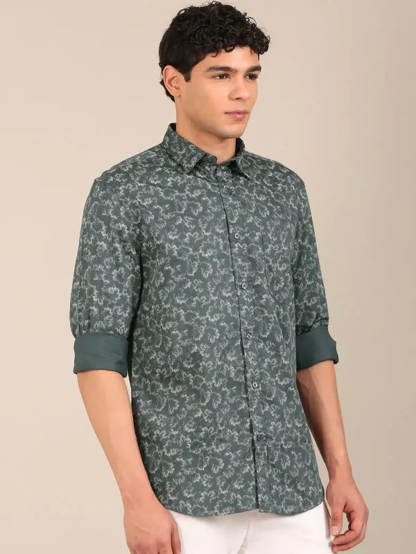 Men_S_Teal_Green_Botanical_Print_Slim_Fit_Cotton_Shirt