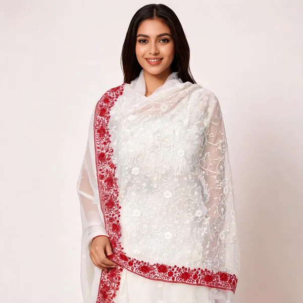 White_Floral_Embroidered_Dupatta_For_Women