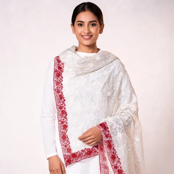 White_Floral_Embroidered_Dupatta_For_Women