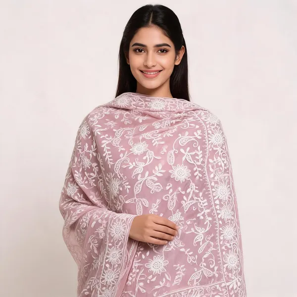 Pink_Georgette_Floral_Embroidered_Fabric_For_Women