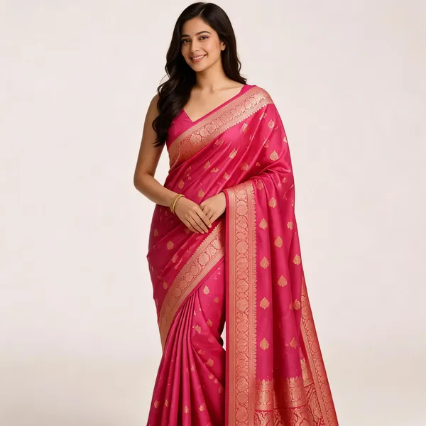 Pink_Woven_Traditional_Saree_For_Women