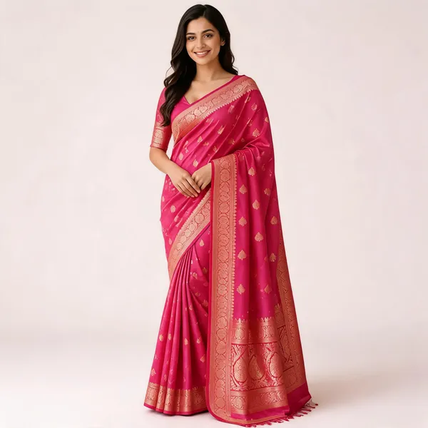 Pink_Woven_Traditional_Saree_For_Women