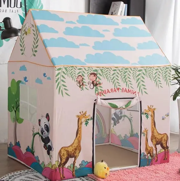 Colorfull_And_Light_Weight_Boy_Girl_Play_Tent_House_For_3_To_10_Years_Old_Boy_Girls_And_Boys_Light_Weight_And_Foldable_Boy_Girl_Toys_Indoor_And_Outdoor_Boy_Girl_Tent_House_Ziraf_Tent_House