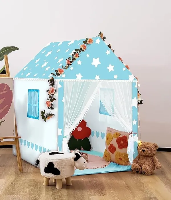 Colorfull_And_Light_Weight_Boy_Girl_Play_Tent_House_For_3_To_10_Years_Old_Boy_Girls_And_Boys_Light_Weight_And_Foldable_Boy_Girl_Toys_Indoor_And_Outdoor_Boy_Girl_Tent_House_Blue_Tent_House