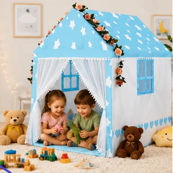Colorfull_And_Light_Weight_Boy_Girl_Play_Tent_House_For_3_To_10_Years_Old_Boy_Girls_And_Boys_Light_Weight_And_Foldable_Boy_Girl_Toys_Indoor_And_Outdoor_Boy_Girl_Tent_House_Blue_Tent_House