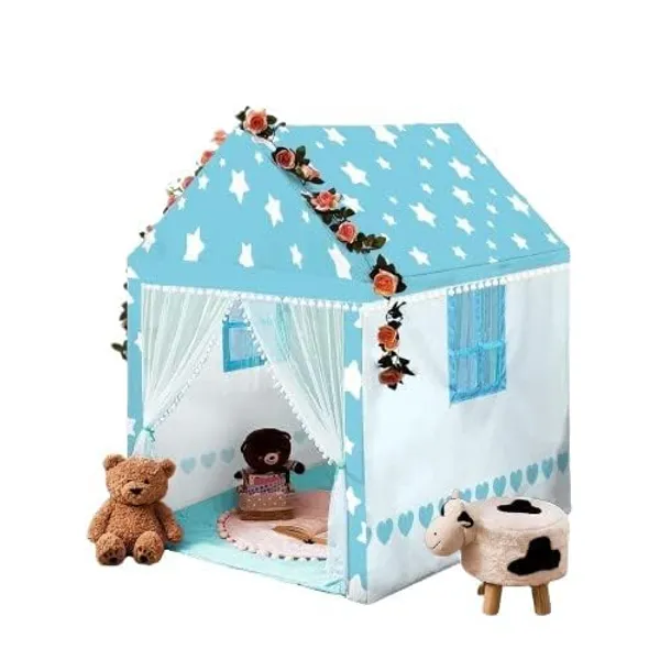 Colorfull_And_Light_Weight_Boy_Girl_Play_Tent_House_For_3_To_10_Years_Old_Boy_Girls_And_Boys_Light_Weight_And_Foldable_Boy_Girl_Toys_Indoor_And_Outdoor_Boy_Girl_Tent_House_Blue_Tent_House
