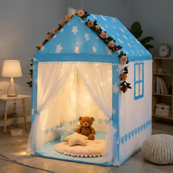 Colorfull_And_Light_Weight_Boy_Girl_Play_Tent_House_For_3_To_10_Years_Old_Boy_Girls_And_Boys_Light_Weight_And_Foldable_Boy_Girl_Toys_Indoor_And_Outdoor_Boy_Girl_Tent_House_Blue_Tent_House
