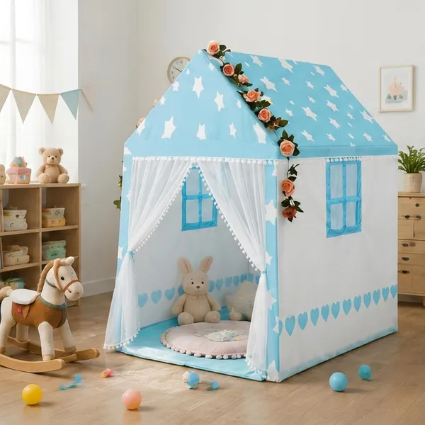Colorfull_And_Light_Weight_Boy_Girl_Play_Tent_House_For_3_To_10_Years_Old_Boy_Girls_And_Boys_Light_Weight_And_Foldable_Boy_Girl_Toys_Indoor_And_Outdoor_Boy_Girl_Tent_House_Blue_Tent_House