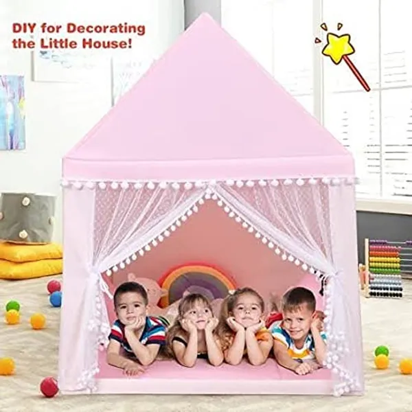 Portable_Boy_Girls_Play_Tent_House_For_Boys_Girls_Foldable_Indoor_Outdoor_Toy_Tent_Lightweight_Portable_Tent_For_Boys_Girls_Age_3_10_Years_Plan_Tent_House_Pink