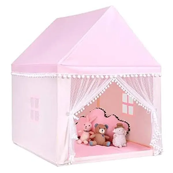 Portable_Boy_Girls_Play_Tent_House_For_Boys_Girls_Foldable_Indoor_Outdoor_Toy_Tent_Lightweight_Portable_Tent_For_Boys_Girls_Age_3_10_Years_Plan_Tent_House_Pink