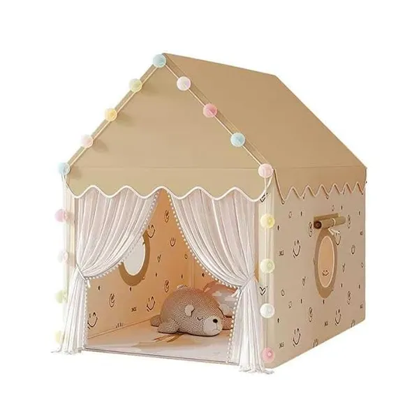 Portable_Boy_Girls_Play_Tent_House_For_Boys_Girls_Foldable_Indoor_Outdoor_Toy_Tent_Lightweight_Portable_Tent_For_Boys_Girls_Age_3_10_Years_Smiely_Tent_House