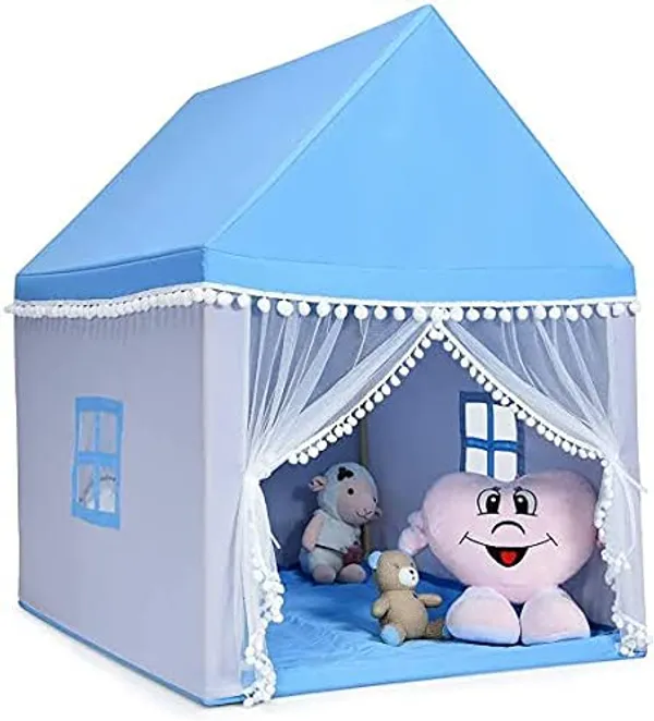 Portable_Boy_Girls_Play_Tent_House_For_Boys_Girls_Foldable_Indoor_Outdoor_Toy_Tent_Lightweight_Portable_Tent_For_Boys_Girls_Age_3_10_Years_Plan_Tent_House_Sky