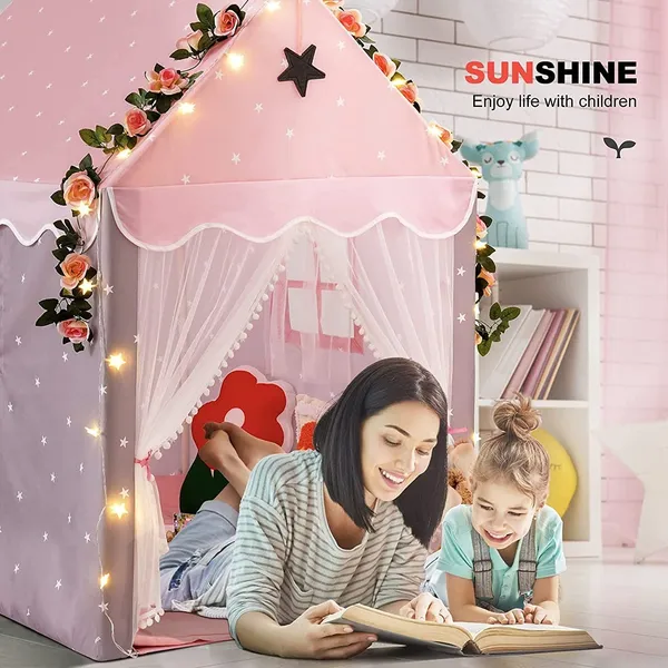 Portable_Boy_Girls_Play_Tent_House_For_Boys_Girls_Foldable_Indoor_Outdoor_Toy_Tent_Lightweight_Portable_Tent_For_Boys_Girls_Age_3_10_Years_Star_House_Pink_Tent_House