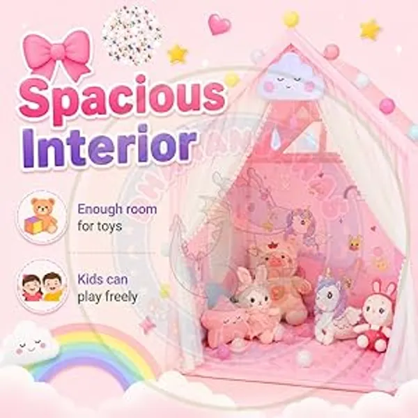 Portable_Boy_Girls_Play_Tent_House_For_Boys_Girls_Foldable_Indoor_Outdoor_Toy_Tent_Lightweight_Portable_Tent_For_Boys_Girls_Age_3_10_Years_Fly_Hourse_Tent_House