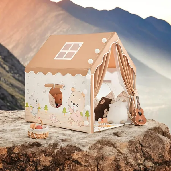 Portable_Boy_Girls_Play_Tent_House_For_Boys_Girls_Foldable_Indoor_Outdoor_Toy_Tent_Lightweight_Portable_Tent_For_Boys_Girls_Age_3_10_Years_Teddy_Tent_House