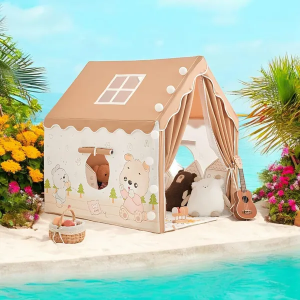 Portable_Boy_Girls_Play_Tent_House_For_Boys_Girls_Foldable_Indoor_Outdoor_Toy_Tent_Lightweight_Portable_Tent_For_Boys_Girls_Age_3_10_Years_Teddy_Tent_House