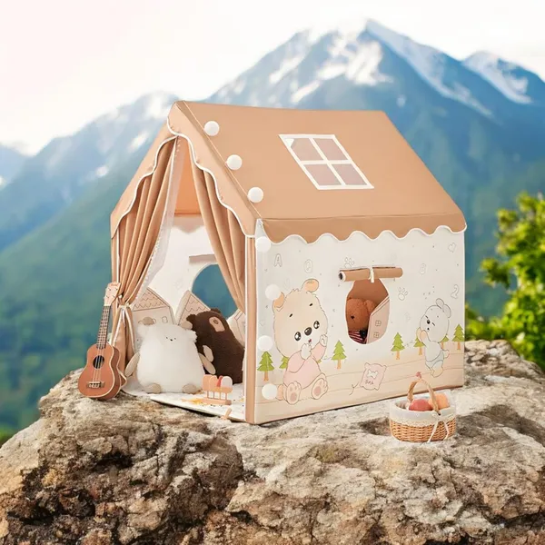 Portable_Boy_Girls_Play_Tent_House_For_Boys_Girls_Foldable_Indoor_Outdoor_Toy_Tent_Lightweight_Portable_Tent_For_Boys_Girls_Age_3_10_Years_Teddy_Tent_House