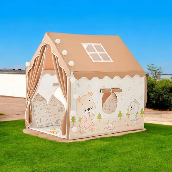 Portable_Boy_Girls_Play_Tent_House_For_Boys_Girls_Foldable_Indoor_Outdoor_Toy_Tent_Lightweight_Portable_Tent_For_Boys_Girls_Age_3_10_Years_Teddy_Tent_House