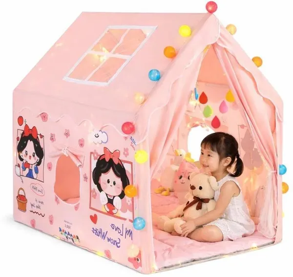 Tent_Play_For_Girls_Boys_Indoor_Outdoor_Portable_Tent_With_Curtains_Pretend_Play_Toy_Tent_House_For_Toddlers_Foldable_Play_Tent_House_For_3_10_Year_Old_Girls_And_Boys_Snow_White_Tent_House