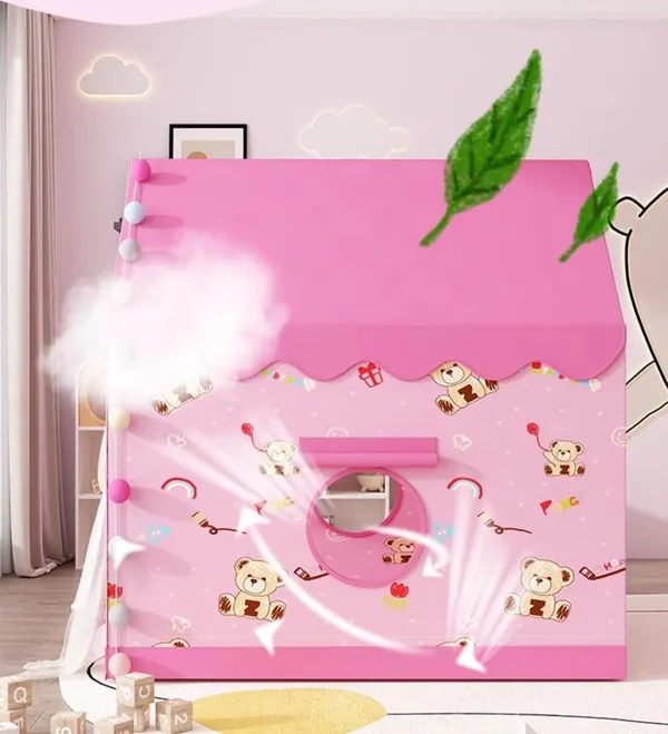 Tent_Play_For_Girls_Boys_Indoor_Outdoor_Portable_Tent_With_Curtains_Pretend_Play_Toy_Tent_House_For_Toddlers_Foldable_Play_Tent_House_For_3_10_Year_Old_Girls_And_Boys_Pink_Teddy_Tent_House