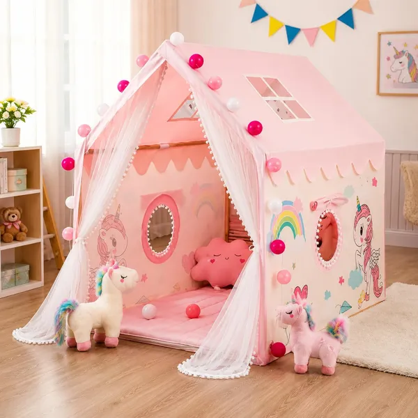 Portable_Boy_Girls_Play_Tent_House_For_Boys_Girls_Foldable_Indoor_Outdoor_Toy_Tent_Lightweight_Portable_Tent_For_Boys_Girls_Age_3_10_Years_American_Tent_House_Unicorn_Tent_House