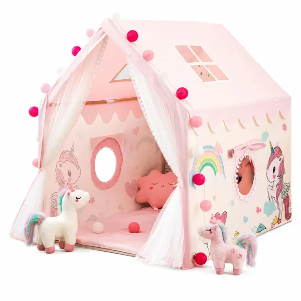 Portable_Boy_Girls_Play_Tent_House_For_Boys_Girls_Foldable_Indoor_Outdoor_Toy_Tent_Lightweight_Portable_Tent_For_Boys_Girls_Age_3_10_Years_American_Tent_House_Unicorn_Tent_House