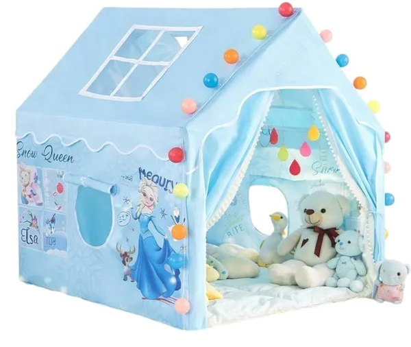 Play_House_For_Boy_Girls_Jumbo_Size_Extremely_Light_Weight_Waterproof_Kids_Play_Tent_House_For_Girls_Boys_Water_Repellent_Big_Size_Bis_Approved_Multicolor_D_Sonw_Queen_Tent_House
