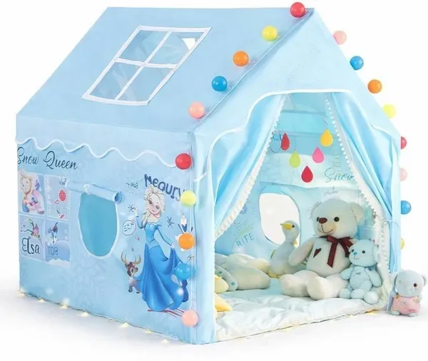 Play_House_For_Boy_Girls_Jumbo_Size_Extremely_Light_Weight_Waterproof_Kids_Play_Tent_House_For_Girls_Boys_Water_Repellent_Big_Size_Bis_Approved_Multicolor_D_Sonw_Queen_Tent_House