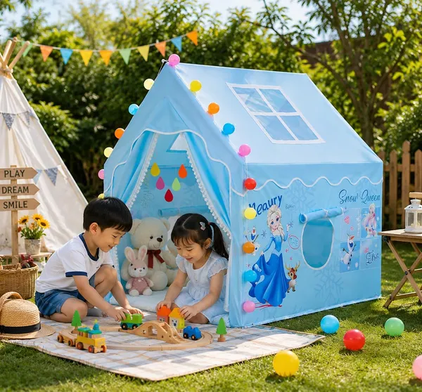 Play_House_For_Boy_Girls_Jumbo_Size_Extremely_Light_Weight_Waterproof_Kids_Play_Tent_House_For_Girls_Boys_Water_Repellent_Big_Size_Bis_Approved_Multicolor_D_Sonw_Queen_Tent_House