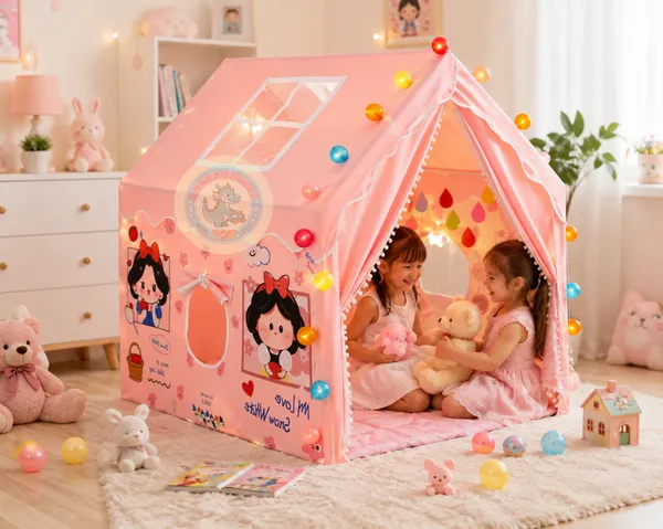 Tent_Play_For_Girls_Boys_Indoor_Outdoor_Portable_Tent_With_Curtains_Pretend_Play_Toy_Tent_House_For_Toddlers_Foldable_Play_Tent_House_For_3_10_Year_Old_Girls_And_Boys_Snow_White_Tent_House