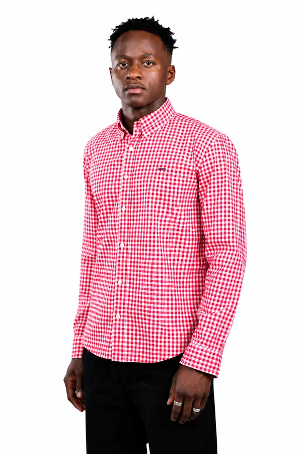Pure_Cotton_Red_Check_Shirt_Men