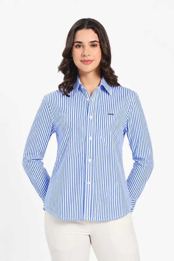 Blue_Stripe_Cotton_Shirt_Women