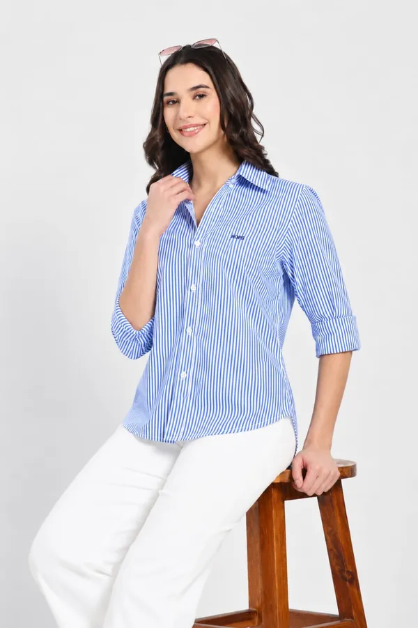 Blue_Stripe_Cotton_Shirt_Women