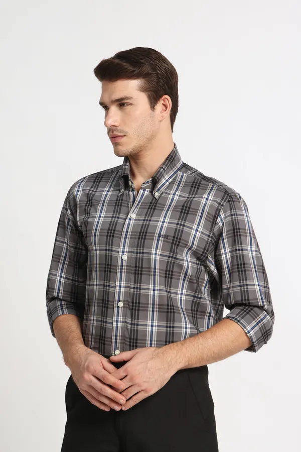 Graphite_Line_Check_Shirt_Men