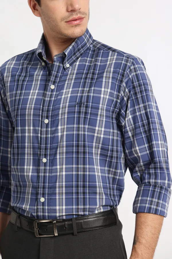 Classic_Blue_Grid_Shirt_Men