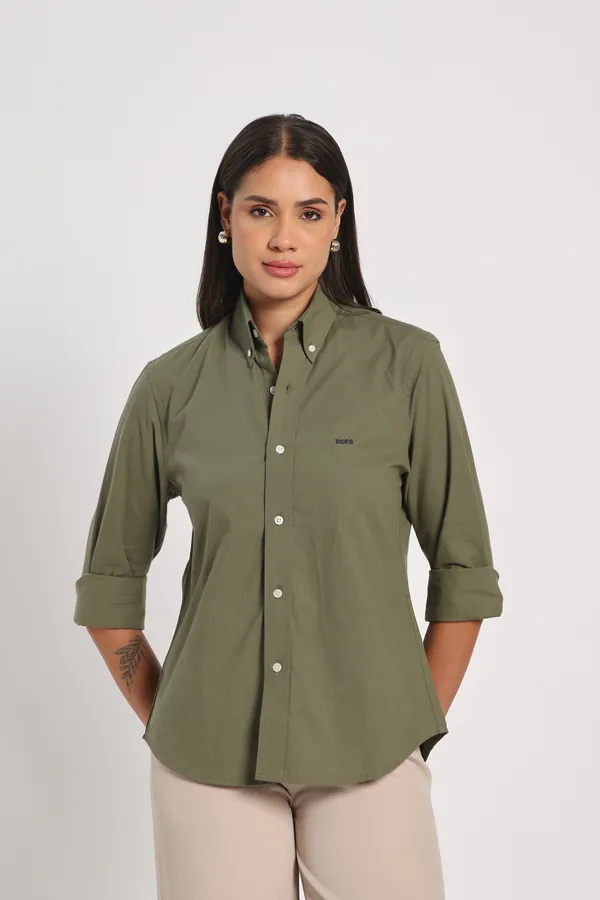 Dusty_Green_Twill_Shirt_Women
