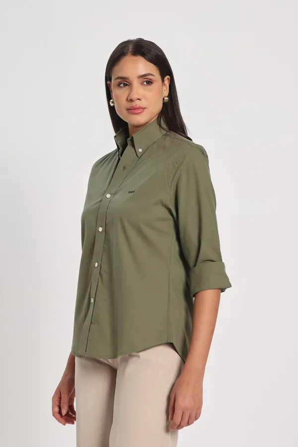 Dusty_Green_Twill_Shirt_Women