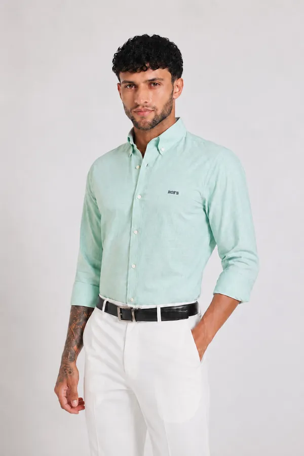 Cool_Green_Oxford_Shirt_Men