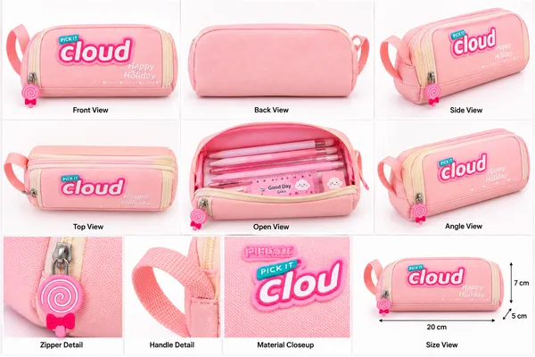 Pink_Polyester_Zipper_Pencil_Pouch_For_Kids