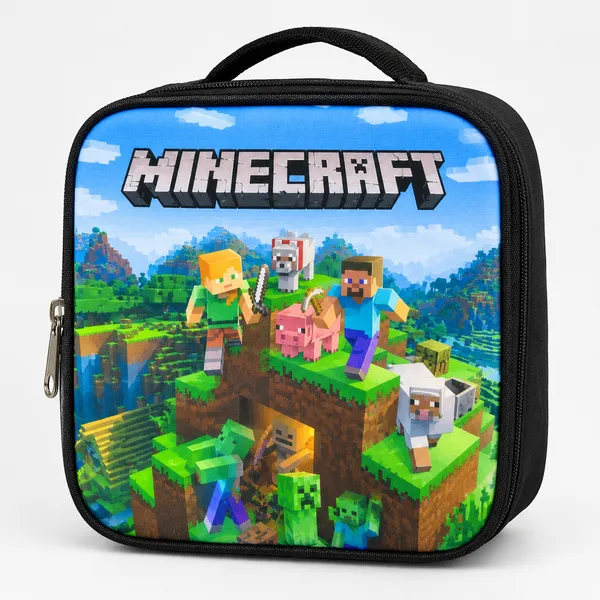 Black_Polyester_Minecraft_Print_Lunch_Bag_For_Kids_-_Pack_Of_2