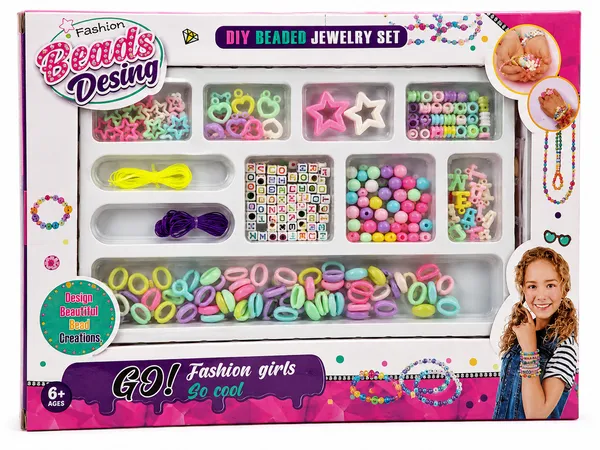 Multicolor_Acrylic_Diy_Beaded_Jewelry_Making_Kit_For_Kids