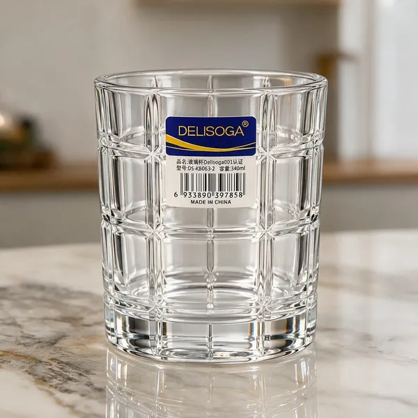 Lead_Free_Glass_Geometric_Faceted_Tumbler_340_Ml