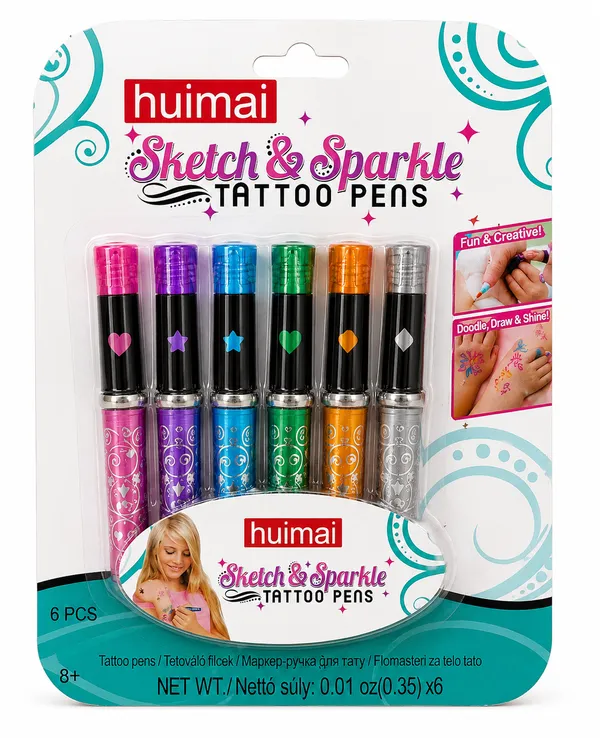 Huimai_Washable_Tattoo_Pen_Set_-_Pack_Of_2