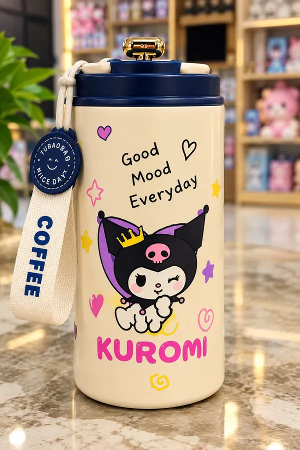 Stainless_Steel_Kuromi_Print_Water_Bottle_With_Strap