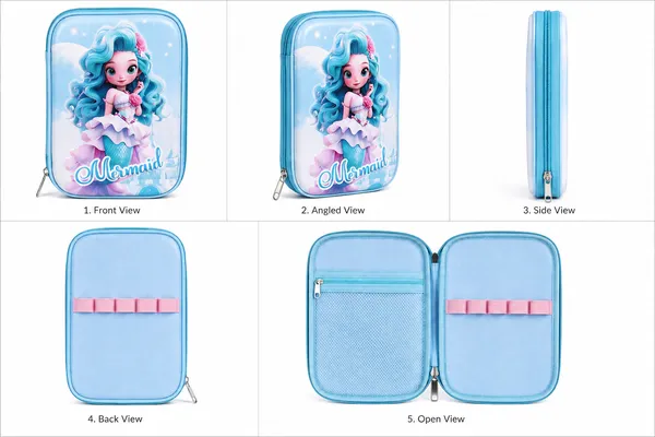 Blue_Polyester_Mermaid_Print_Zippered_Pencil_Case_For_Kids