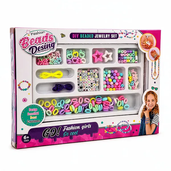 Multicolor_Acrylic_Diy_Beaded_Jewelry_Making_Kit_For_Kids